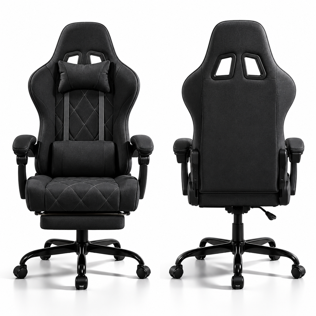 PRESTIGE Chaise de bureau gaming  revêtement en cuir PU premium