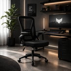 Chaise gaming Elya Pro Edenseat - vue de coté full black coin gamer 