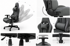 Chaise de bureau RVB Phantom, appui-tête ergonomique- inclinaison 90° à 135°
