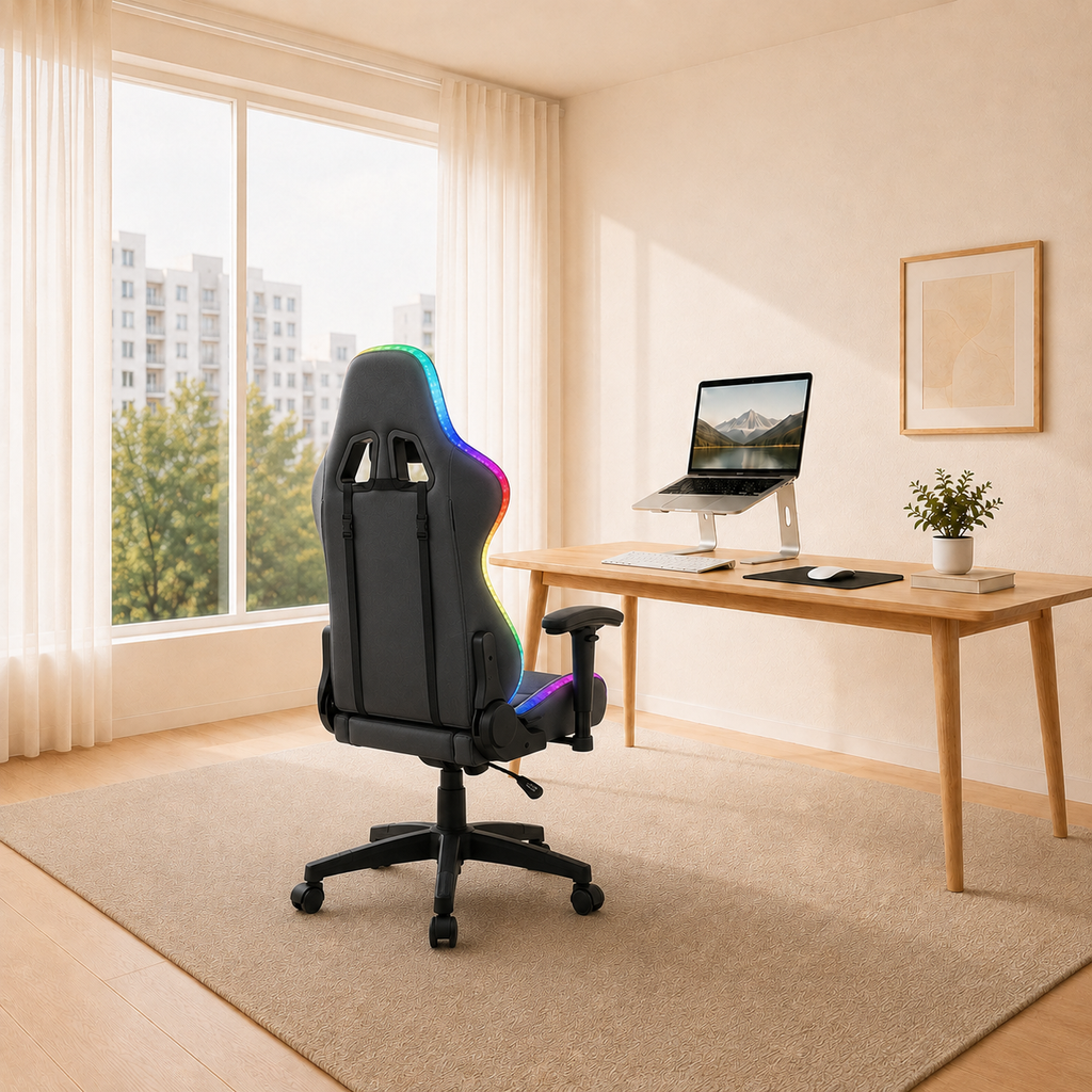 Chaise Gaming Pro Max RGB - accoudoirs réglables - Edenseat