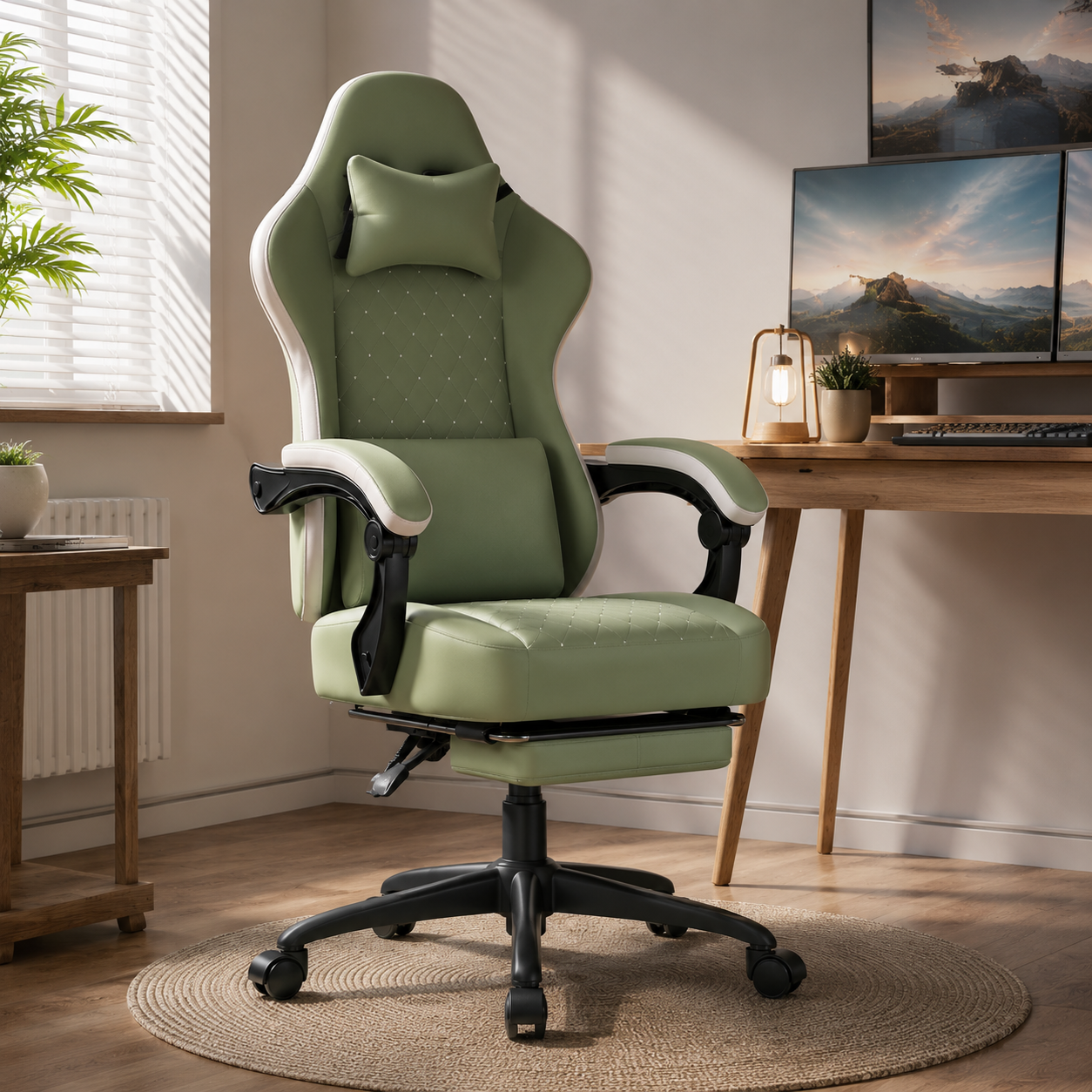 Chaise gaming RX9 Edenseat - base 5 branches et roulettes silencieuses