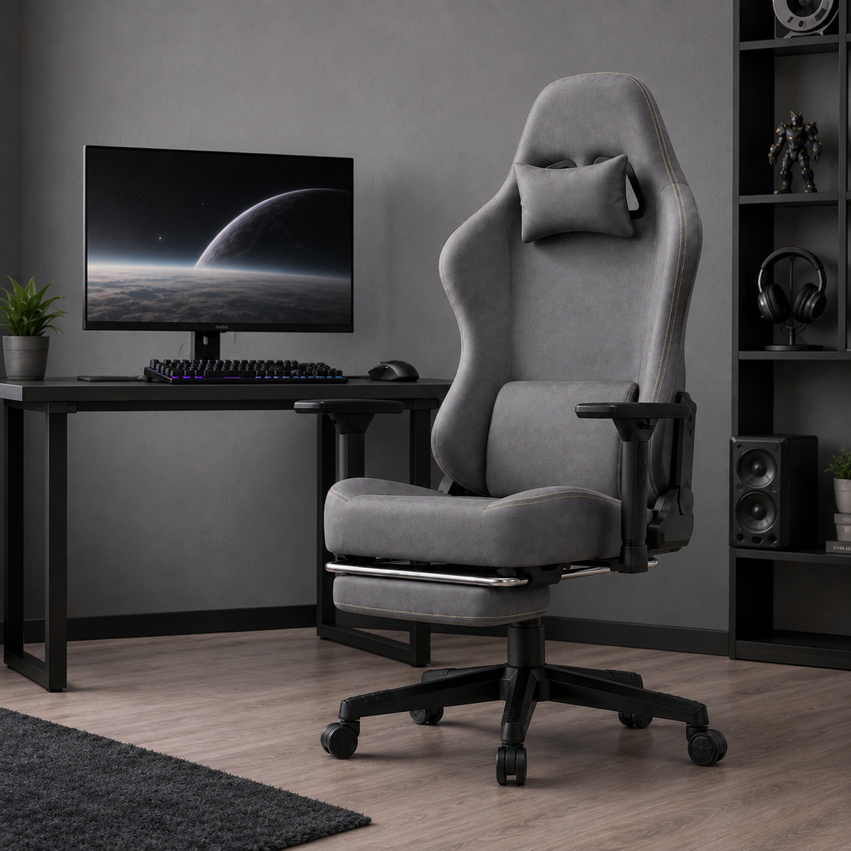 Chaise gaming RX7 Edenseat - mise en situation bureau gaming