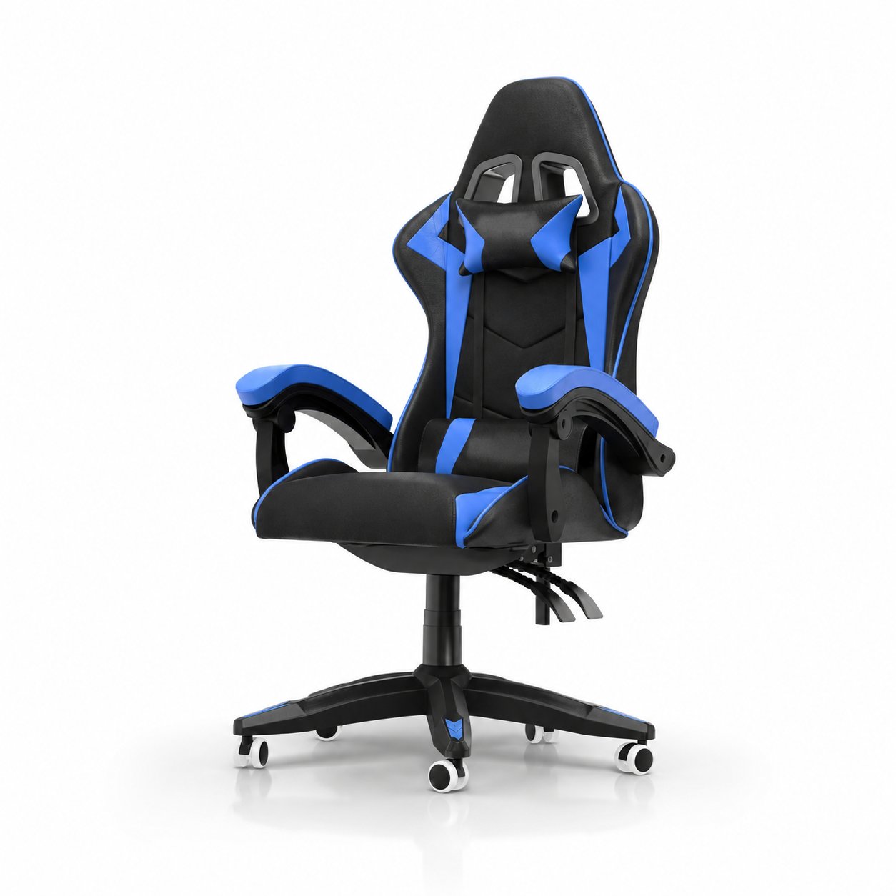Chaise gaming pas cher bleue Apex inclinable 135° - Edenseat