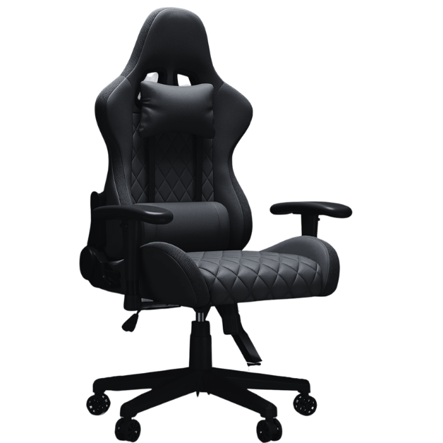 Chaise de bureau RVB Phantom, appui-tête ergonomique, soutien lombaire massant, inclinaison dossier 90° à 135° réglable