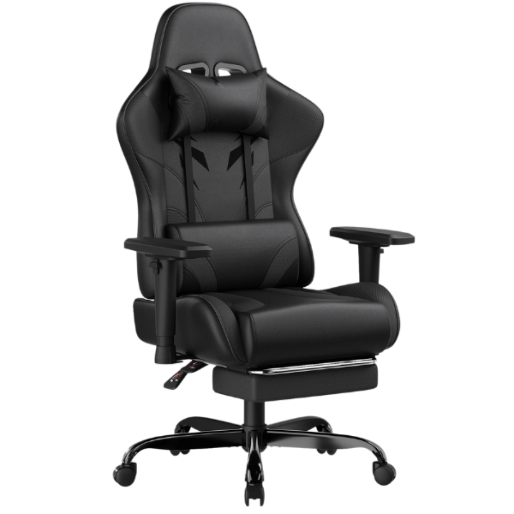 Ragnarok Chaise de bureau ergonomique/Gamer mousse haute densité anti-affaissement, soutien ergonomique, Accoudoirs réglables en hauteur de 5cm