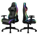 Chaise de bureau RVB Phantom, appui-tête ergonomique, soutien lombaire massant, inclinaison dossier 90° à 135° réglable