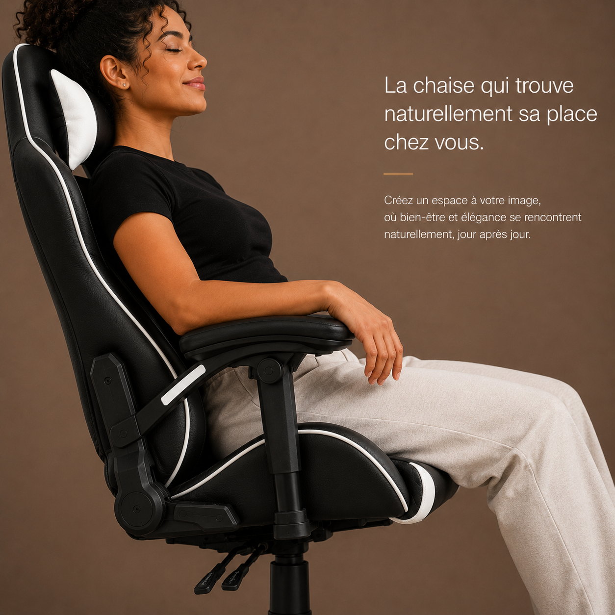 Chaise Gaming Bluetooth - Haut-Parleurs Intégrés & Rotation 360°