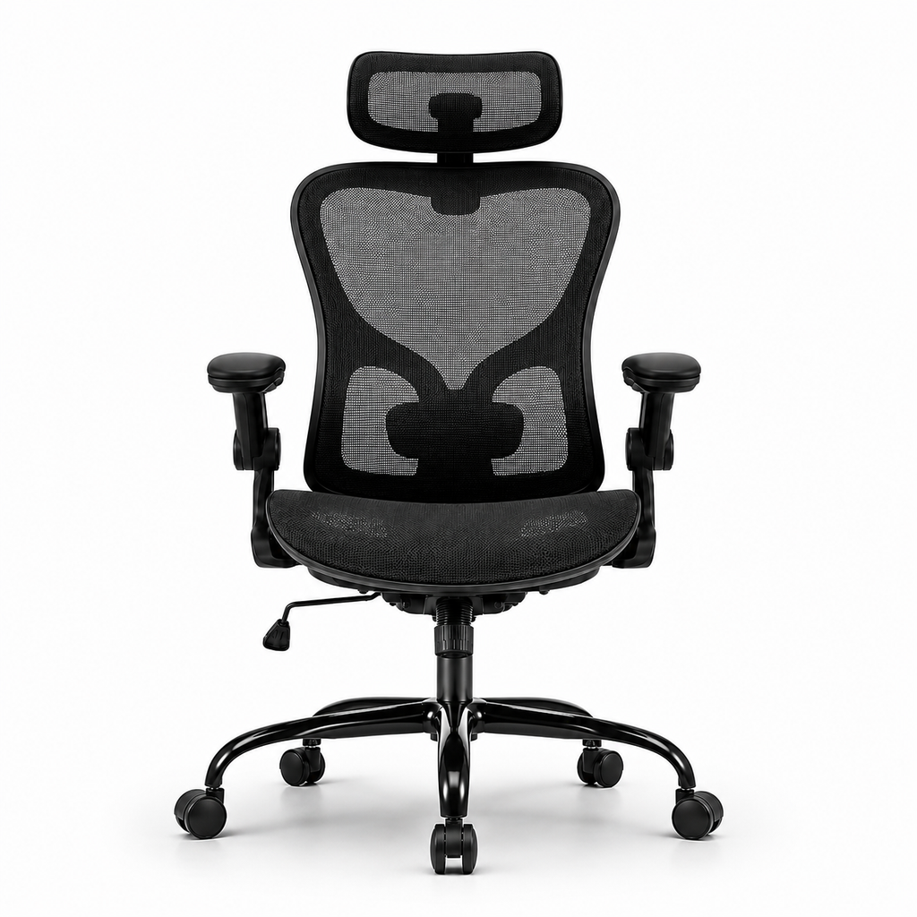 Chaise de bureau AirFlow maille respirante, Inclinaison 120° Confort ergonomique
