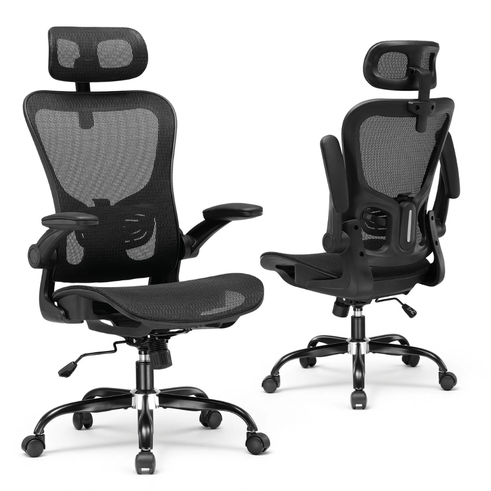 Chaise de bureau AirFlow maille respirante, Inclinaison 120° Confort ergonomique