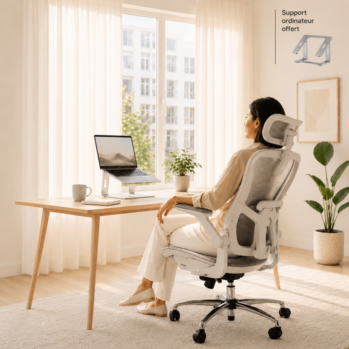 Chaise de bureau Ergonomique Airflow - Rotation 360°