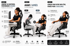 Chaise de bureau Gaming Halo bluetooth, une ergonomie & un maintien parfait
