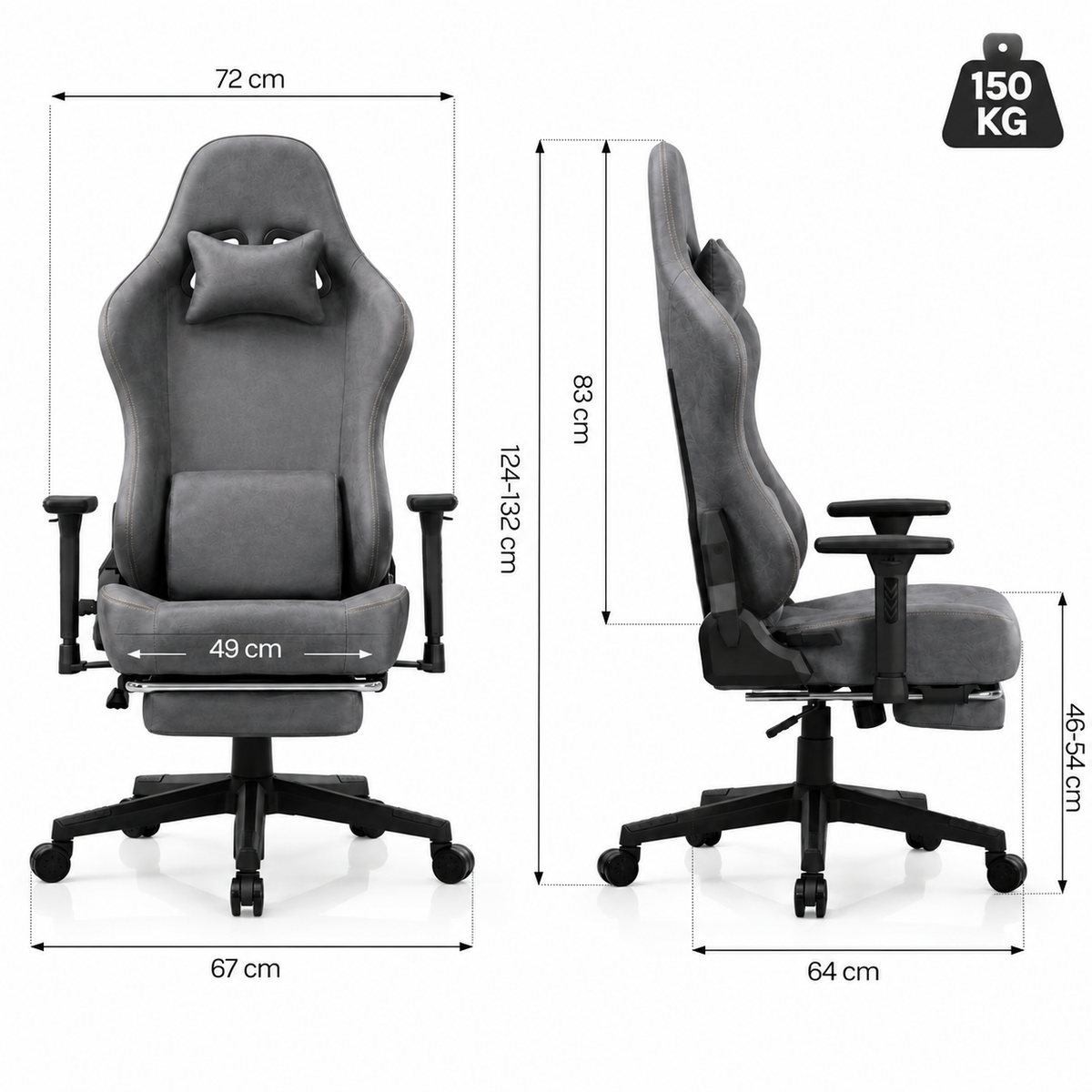 Chaise gaming RX7 Edenseat dimension sur mesure