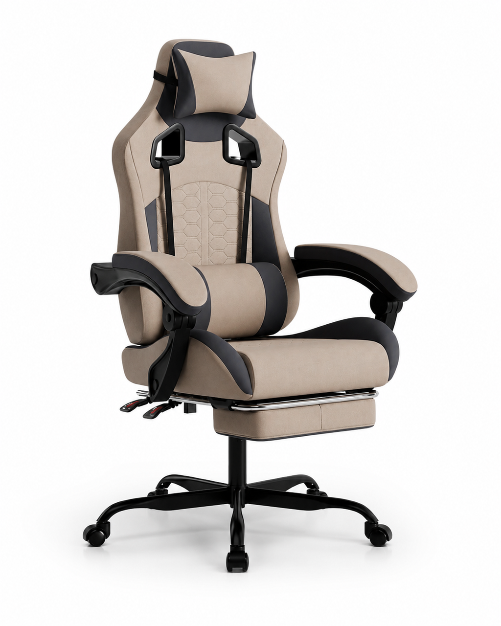 Fauteuil de bureau ergonomique & Gaming CyberGlow, revêtement synthétique de qualité