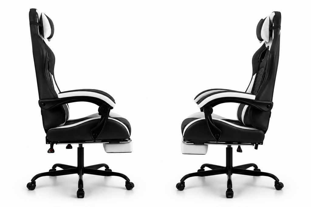 Fauteuil de bureau ergonomique & Gaming CyberGlow, revêtement synthétique de qualité
